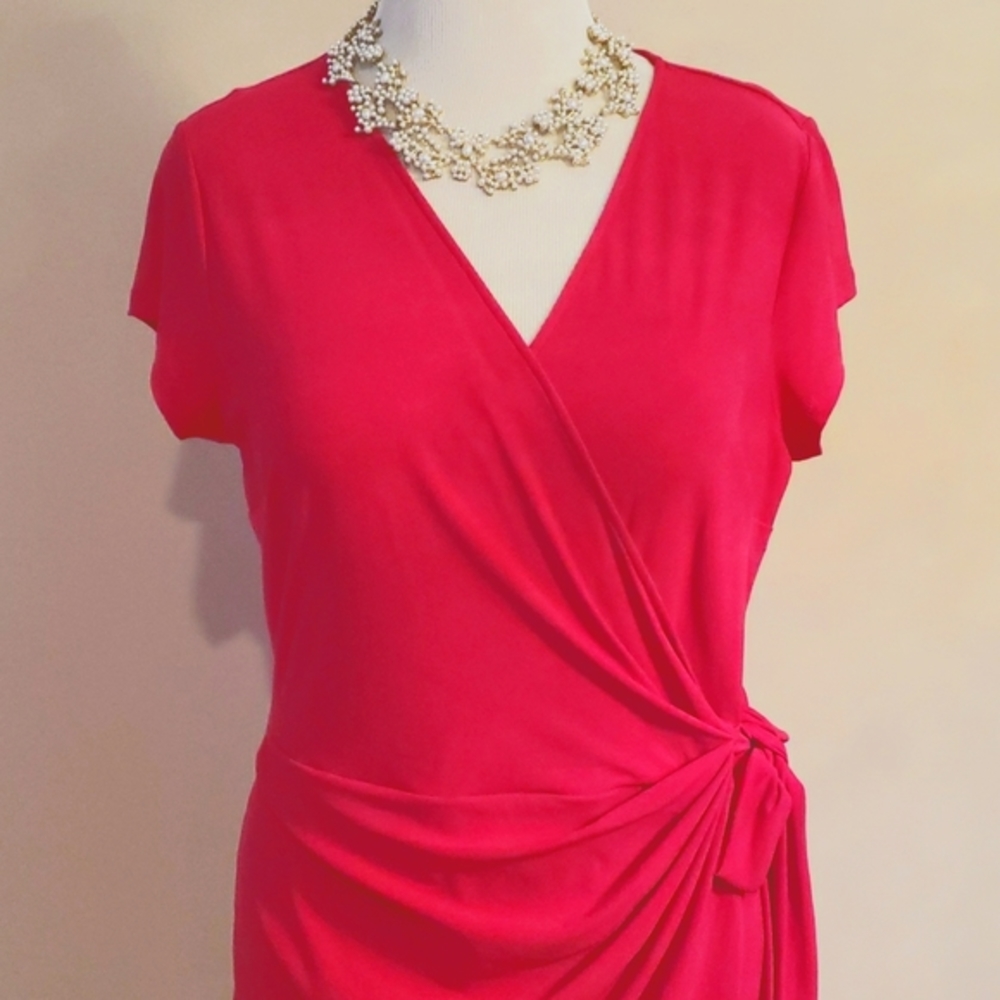 INC Faux Wrap Dress